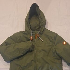 Gelert Women's Full-Zip Lined Hooded‎ Rain Jacket Olive Green UK 12 US 8